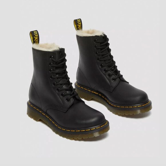 Dr Martens 1460 Serena Faux Fur Lined Boots - Picture 3 of 14